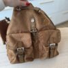 Prada Medium Re-Nylon Backpack Camel Brown