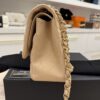 Chanel Lambskin Quilted Jumbo Double Flap Beige Claire Gold Hardware