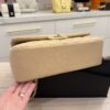 Chanel Lambskin Quilted Jumbo Double Flap Beige Claire Gold Hardware