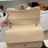 Chanel Lambskin Quilted Jumbo Double Flap Beige Claire Gold Hardware