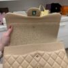 Chanel Lambskin Quilted Jumbo Double Flap Beige Claire Gold Hardware