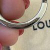 Louis Vuitton Silvertone Metal And Pink Leather Very Key Holder And Bag Charm