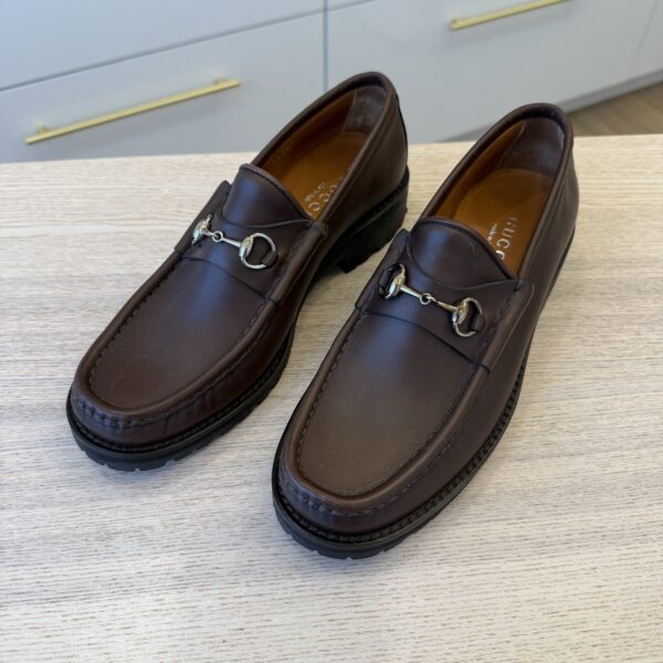 Gucci Classic Women's Horsebit Loafers Size 8.5 Brown