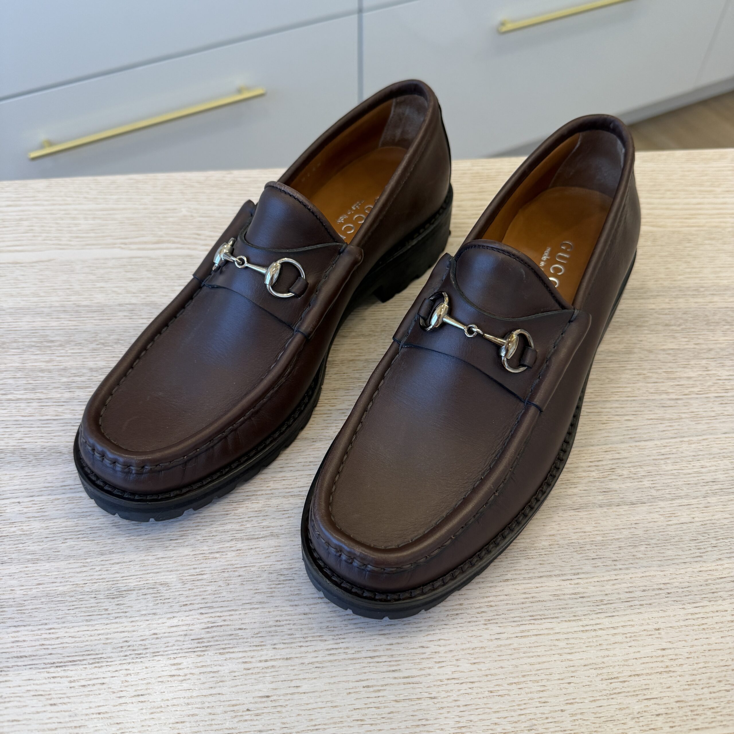 Gucci Classic Women's Horsebit Loafers Size 8.5 Brown