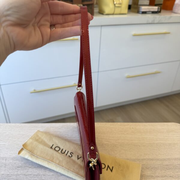 Louis Vuitton Monogram Vernis Rossmore MM Bag Red