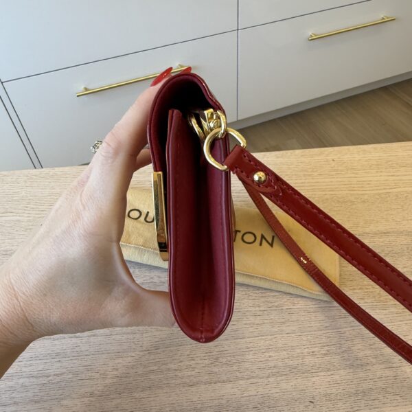 Louis Vuitton Monogram Vernis Rossmore MM Bag Red