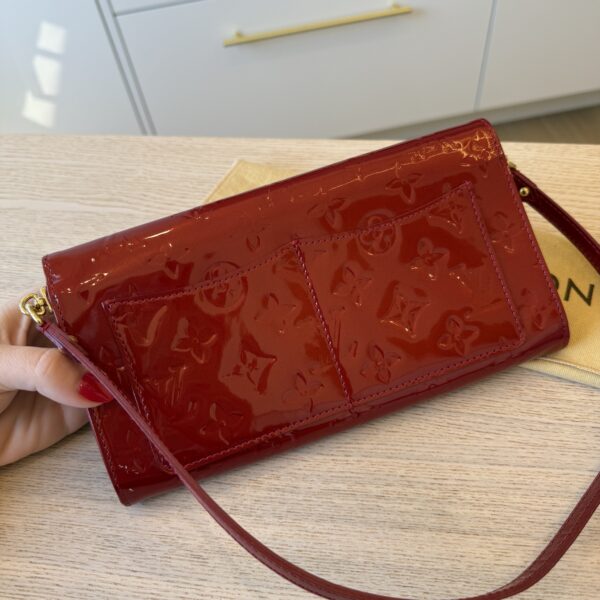 Louis Vuitton Monogram Vernis Rossmore MM Bag Red