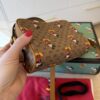Gucci X Disney Brown GG Coated Canvas Mickey Mouse Mini Crossbody Bag