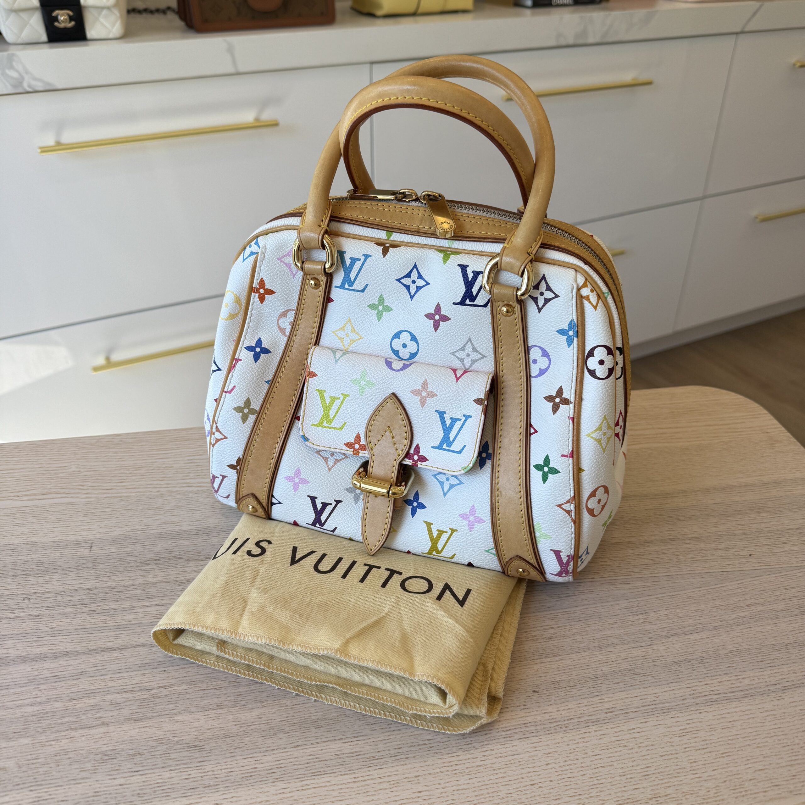 Louis Vuitton Monogram Multicolor Priscilla White