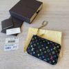 Louis Vuitton Monogram Multicolor Key Pouch Black Grenade