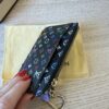 Louis Vuitton Monogram Multicolor Key Pouch Black Grenade
