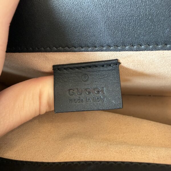 Gucci Velvet Small Dionysus Shoulder Bag Black and Navy