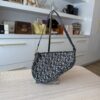 Christian Dior Vintage Saddle Bag Diorissimo Canvas Mini