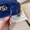 Gucci Velvet Small GG Marmont Porcelain Blue
