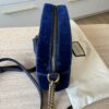 Gucci Velvet Small GG Marmont Porcelain Blue