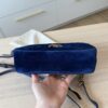 Gucci Velvet Small GG Marmont Porcelain Blue