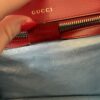 Gucci Textured Calfskin Small Torchon GG Ring Shoulder Bag New Cherry Red