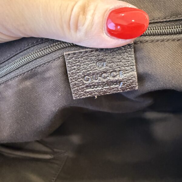 Gucci Monogram Medium Princy Tote Dark Brown