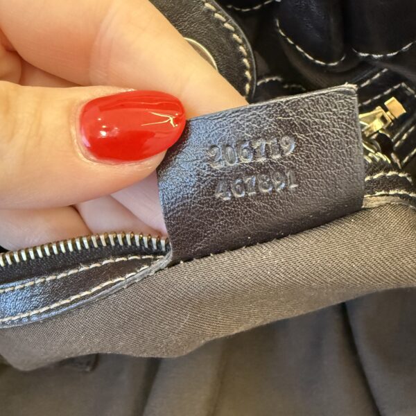 Gucci Beige/Ebony GG Canvas Studded Pelham Medium Tote Bag