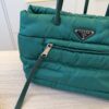 Prada Oleandro Tessuto Nylon Bomber Small Tote Bag Green