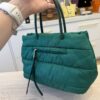 Prada Oleandro Tessuto Nylon Bomber Small Tote Bag Green