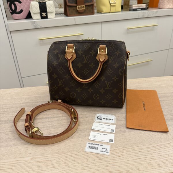Louis Vuitton Monogram Speedy 25 Bandouliere NM