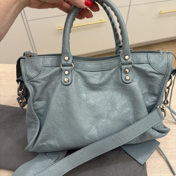 Balenciaga Agneau Arena Storico Silver Hardware Small Le City