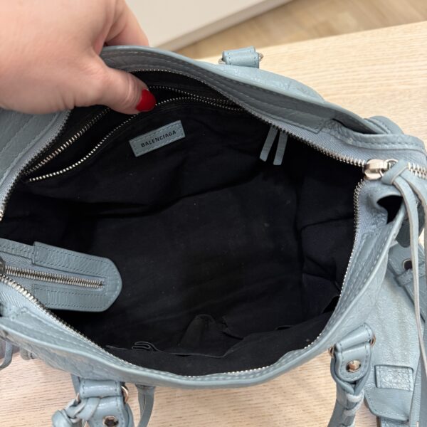Balenciaga Agneau Arena Storico Silver Hardware Small Le City