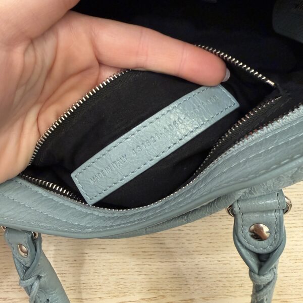 Balenciaga Agneau Arena Storico Silver Hardware Small Le City