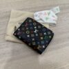 Louis Vuitton x Murakami 2025 Multicolor Monogram Zippy Coin Purse 20th Anniversary Collection Black