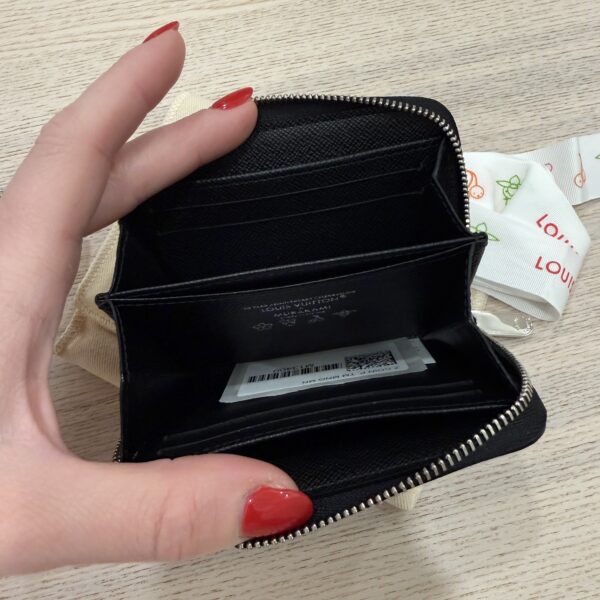 Louis Vuitton x Murakami 2025 Multicolor Monogram Zippy Coin Purse 20th Anniversary Collection Black