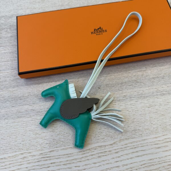 Hermes Milo Lambskin Grigri Rodeo Pegase Horse Bag Charm