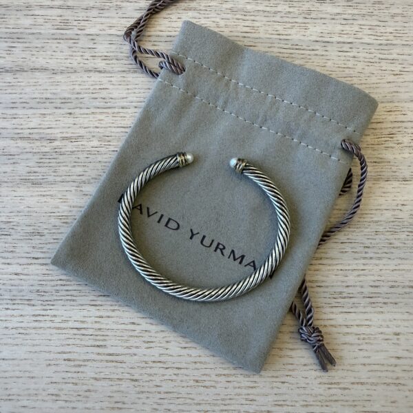 David Yurman Classic Cable Bracelet in Sterling Silver Pearl