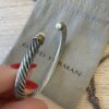 David Yurman Classic Cable Bracelet in Sterling Silver Pearl