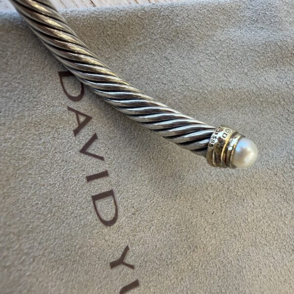 David Yurman Classic Cable Bracelet in Sterling Silver Pearl