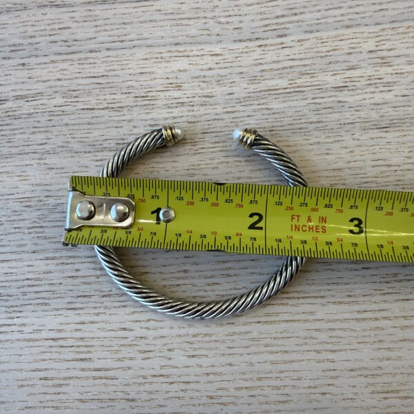 David Yurman Classic Cable Bracelet in Sterling Silver Pearl