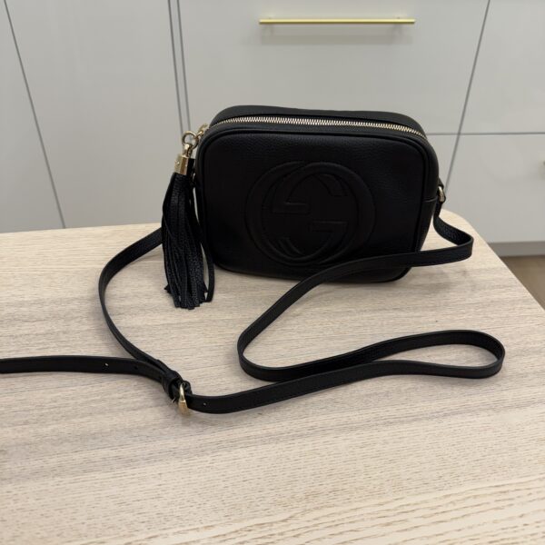 Gucci Calfskin Small Soho Disco Bag Black