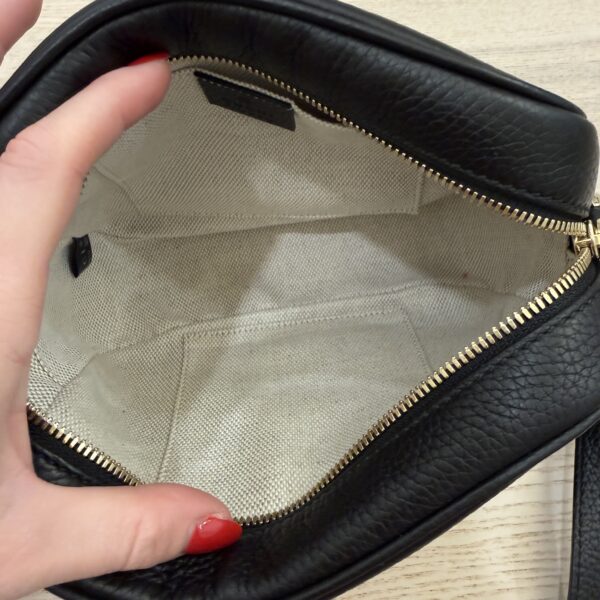 Gucci Calfskin Small Soho Disco Bag Black