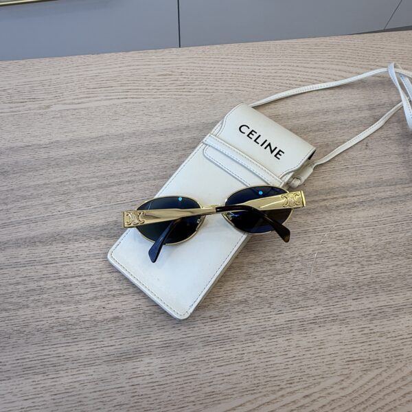 Celine Triomphe Metal 01 Sunglasses in Metal Gold