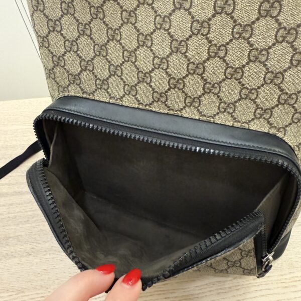 Gucci Beige/Ebony GG Coated Canvas Supreme Backpack Bag