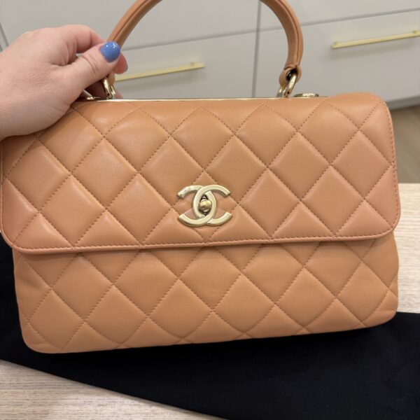 Chanel Lambskin Quilted Medium Trendy CC Flap Dual Handle Bag