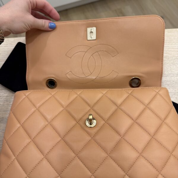 Chanel Lambskin Quilted Medium Trendy CC Flap Dual Handle Bag