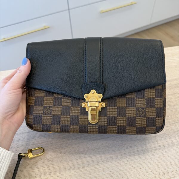 Louis Vuitton Damier Ebene Clapton Black
