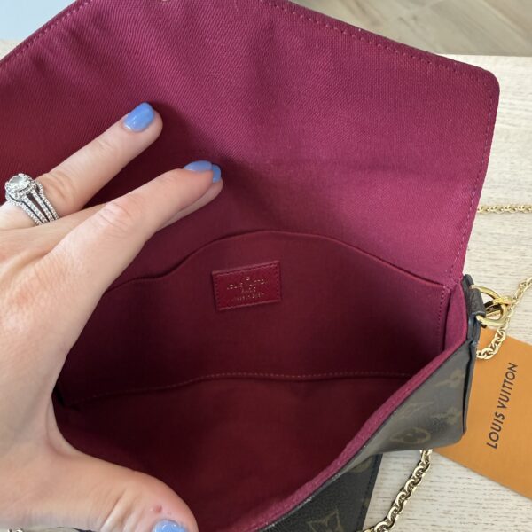 Louis Vuitton Monogram Pochette Felicie Chain Wallet