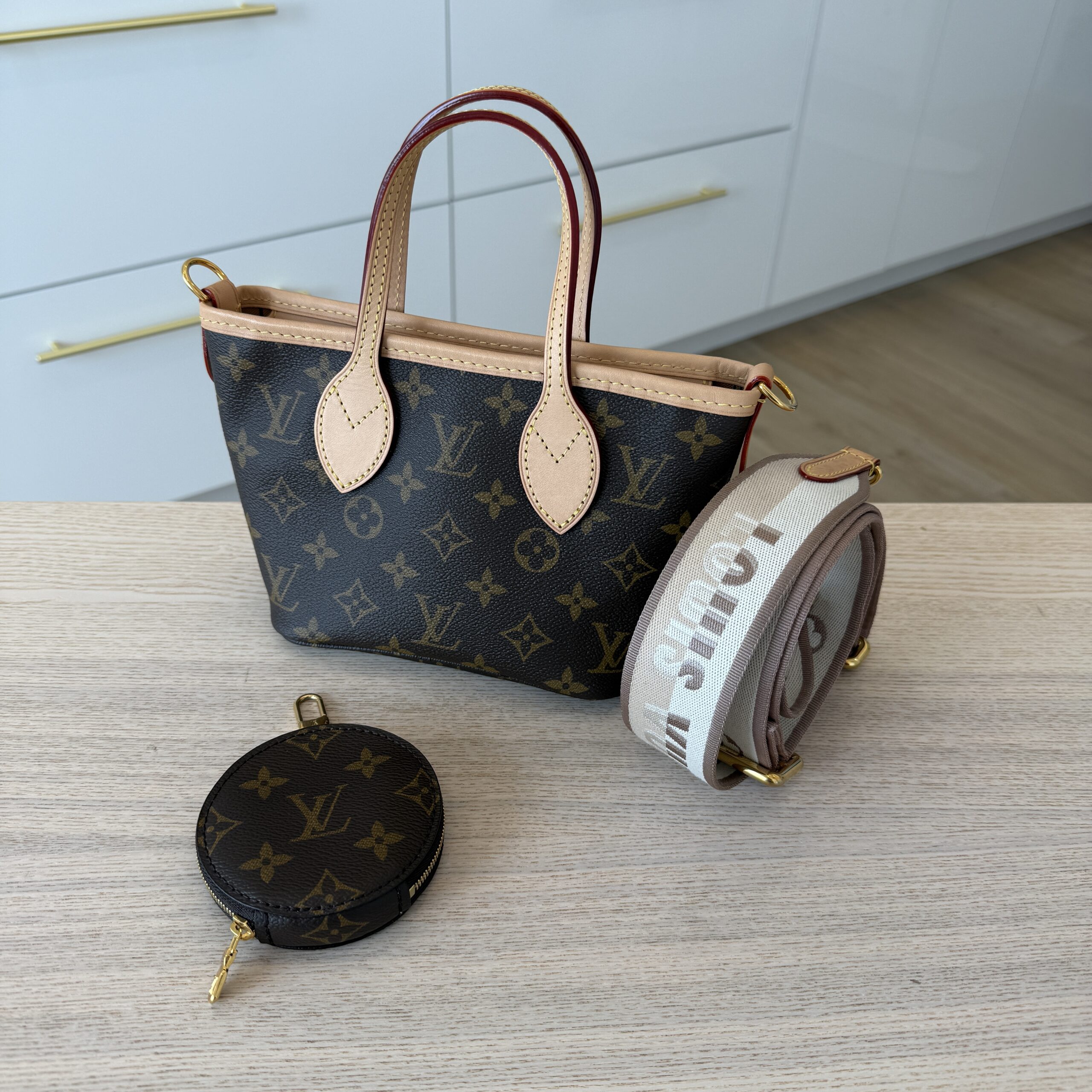 Louis Vuitton Monogram Neverfull BB Beige