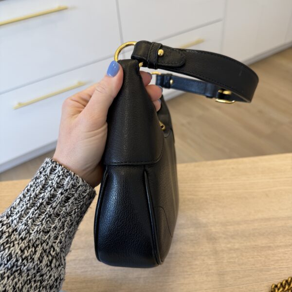 Gucci Goatskin Small Aphrodite Shoulder Bag Black
