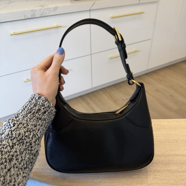 Gucci Goatskin Small Aphrodite Shoulder Bag Black