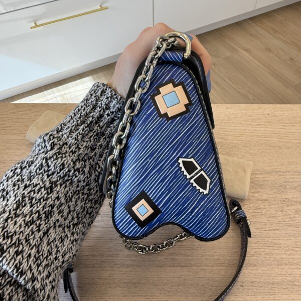 Louis Vuitton Epi Azteque Twist Shoulder Bag PM Denim Light