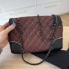 Chanel Paris-Salzburg Tyrolean Flap Bag Burgundy, Black and Silver
