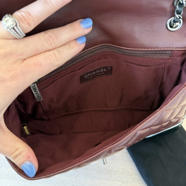 Chanel Paris-Salzburg Tyrolean Flap Bag Burgundy, Black and Silver